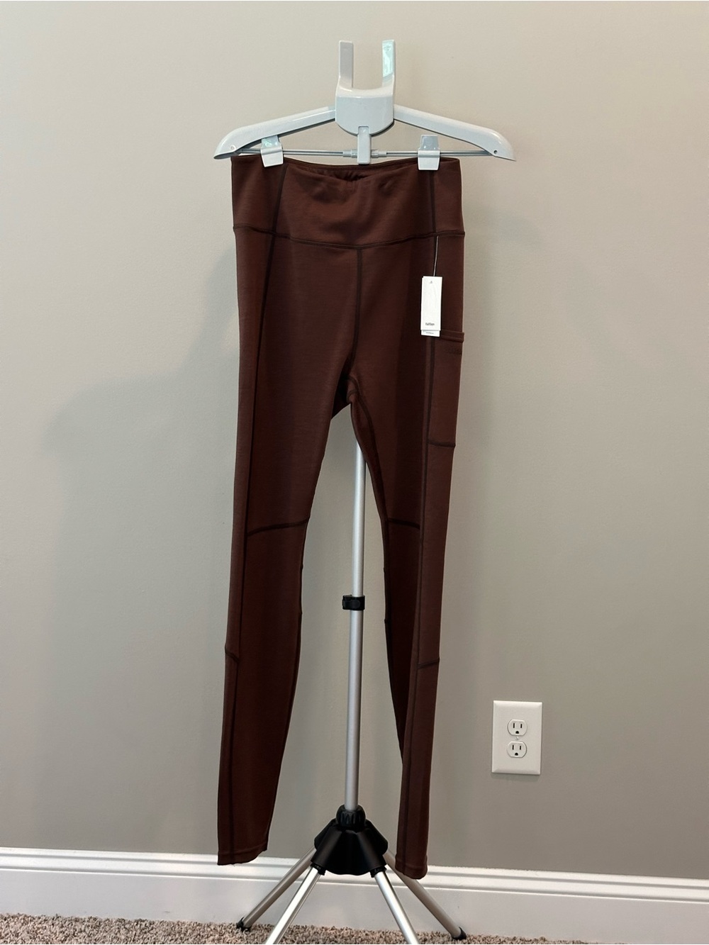 Women’s Halfdays Brown Leggings with Side Pocket
